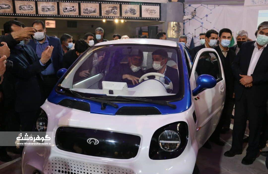 نخستین خودروی الکتریکی هوشمندسازی شده در شیراز رو‌نمایی شد