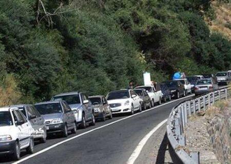 ترافیک سنگین و اعمال محدودیت ترافیکی در جاده کرج – چالوس