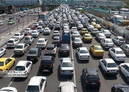 ترافیک سنگین در آزاد راه کرج