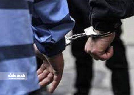 سارق اماکن خصوصی و مالخر لوازم مسروقه در امین آباد دستگیر شد